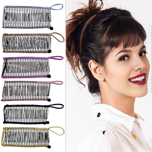 Harmtty Hair Comb Lightweight Portable Strong Flexible Minimalist Design Simple Operation Hair Comb Styling Accessory