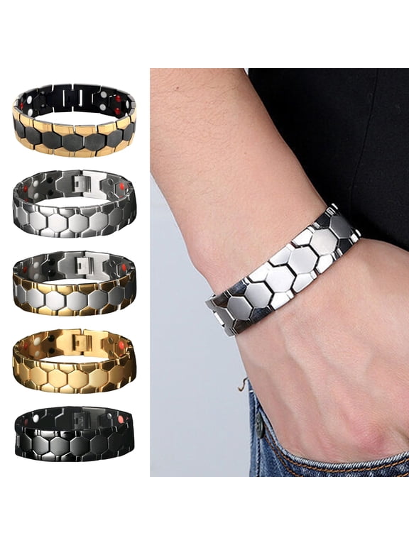 Therapy Bracelet Detachable Design, Magnetic Alloy, 8.7 in