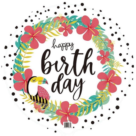 Harnel 18" Birthday Mylar Balloons for all ages - Pack of 10