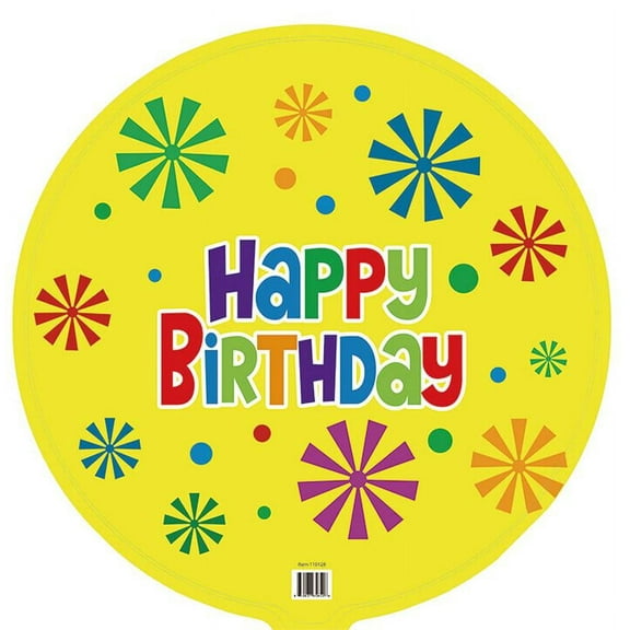 Harnel 18" Birthday Mylar Balloons for all ages - Pack of 10