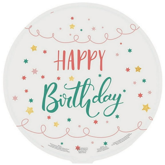 Harnel 18" Birthday Mylar Balloons for all ages - Pack of 10