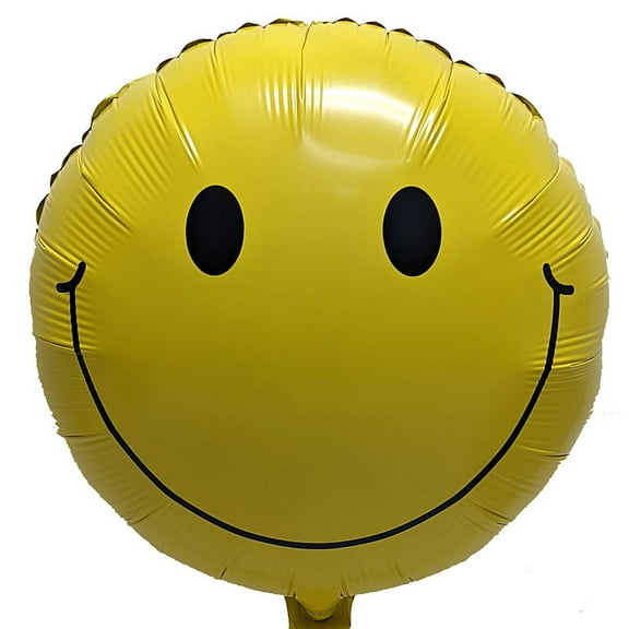Harnel 18" Classic Smiley Face Mylar Balloons - Pack of 10
