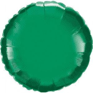 Harnel 18" Emerald Green Round Mylar Balloons - Pack of 10 for Anniversary, Birthday, Wedding and more.