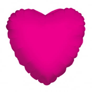 Harnel 18" Hot Pink Heart Mylar Balloons - Pack of 10 for Anniversary, Valentine's Day, Wedding and more.