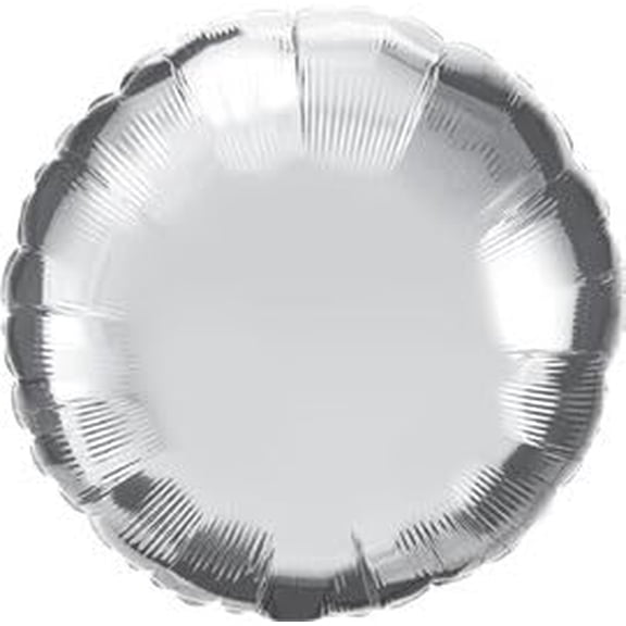 Harnel 18" Silver Round Mylar Balloons - Pack of 10