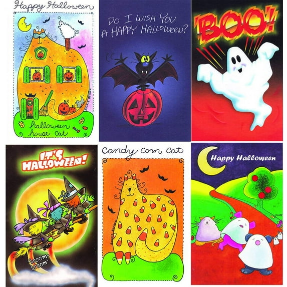 Harnel Assorted Halloween Greeting Cards - 36 Pack