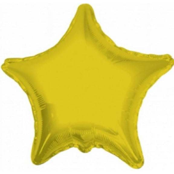 Harnel Brand 18" Gold Star Mylar Balloons - Pack of 10