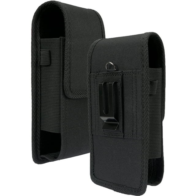 Harness Case for Zebra TC77 Scanner, Nakedcellphone Black Rugged Canvas