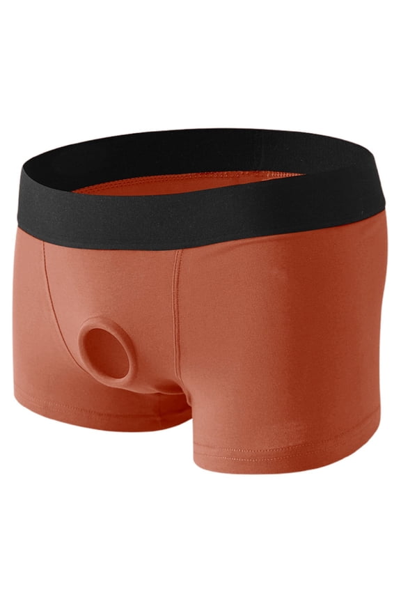 Harness Pants Strapless Strap On Boxers Underwear for Men Women Couples Unisex Briefs Panty Red L