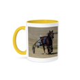 thumbnail image 1 of 3dRose, Harness Racing, 15oz Two-Tone Yellow Mug, 1 of 7