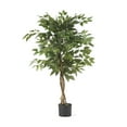 thumbnail image 1 of Harney 4' x 2' Artificial Tabletop Ficus Tree, Green, 1 of 4