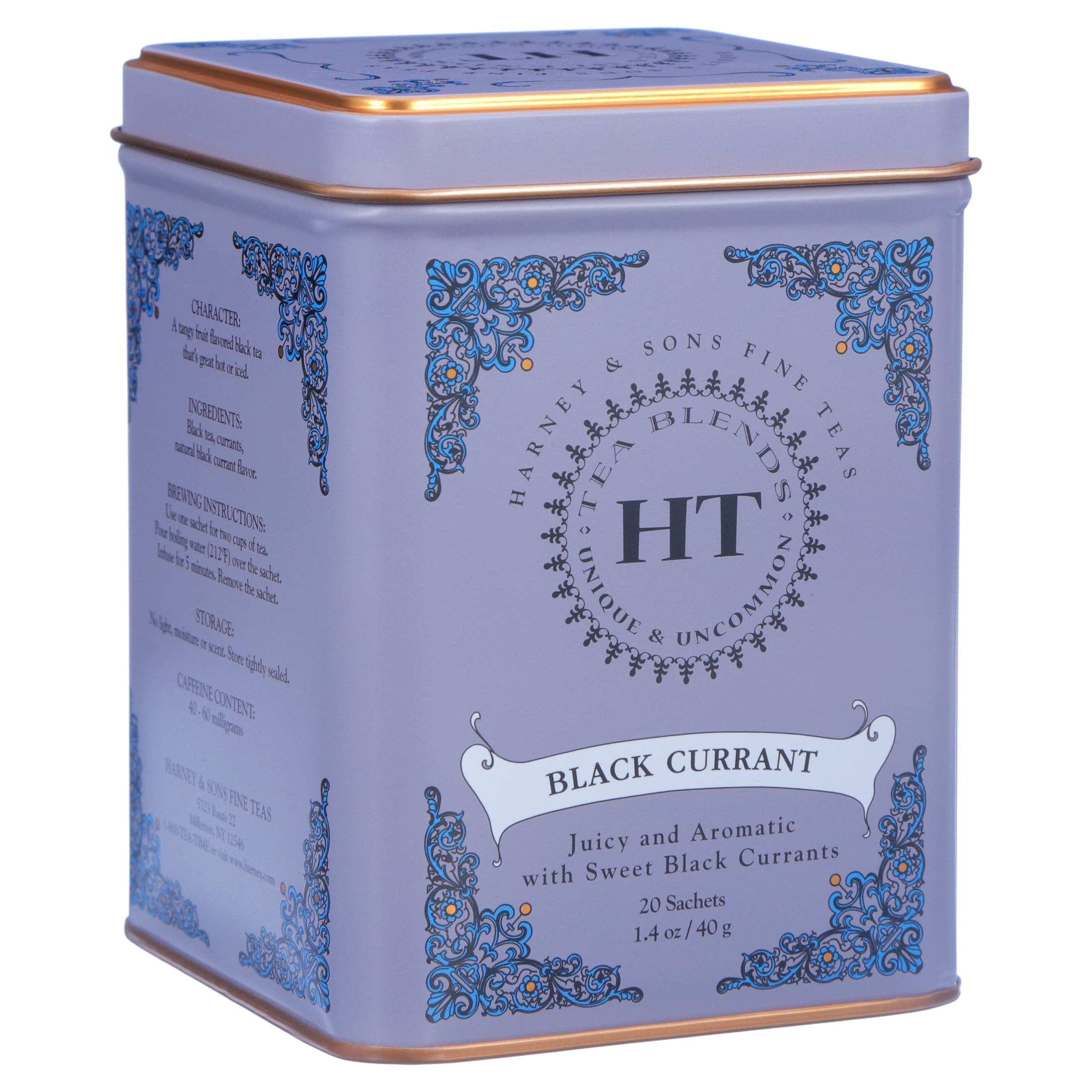 Harney & Sons, Black Currant, Black Tea with Black Currant Flavor, 1.4 oz, 20 Count