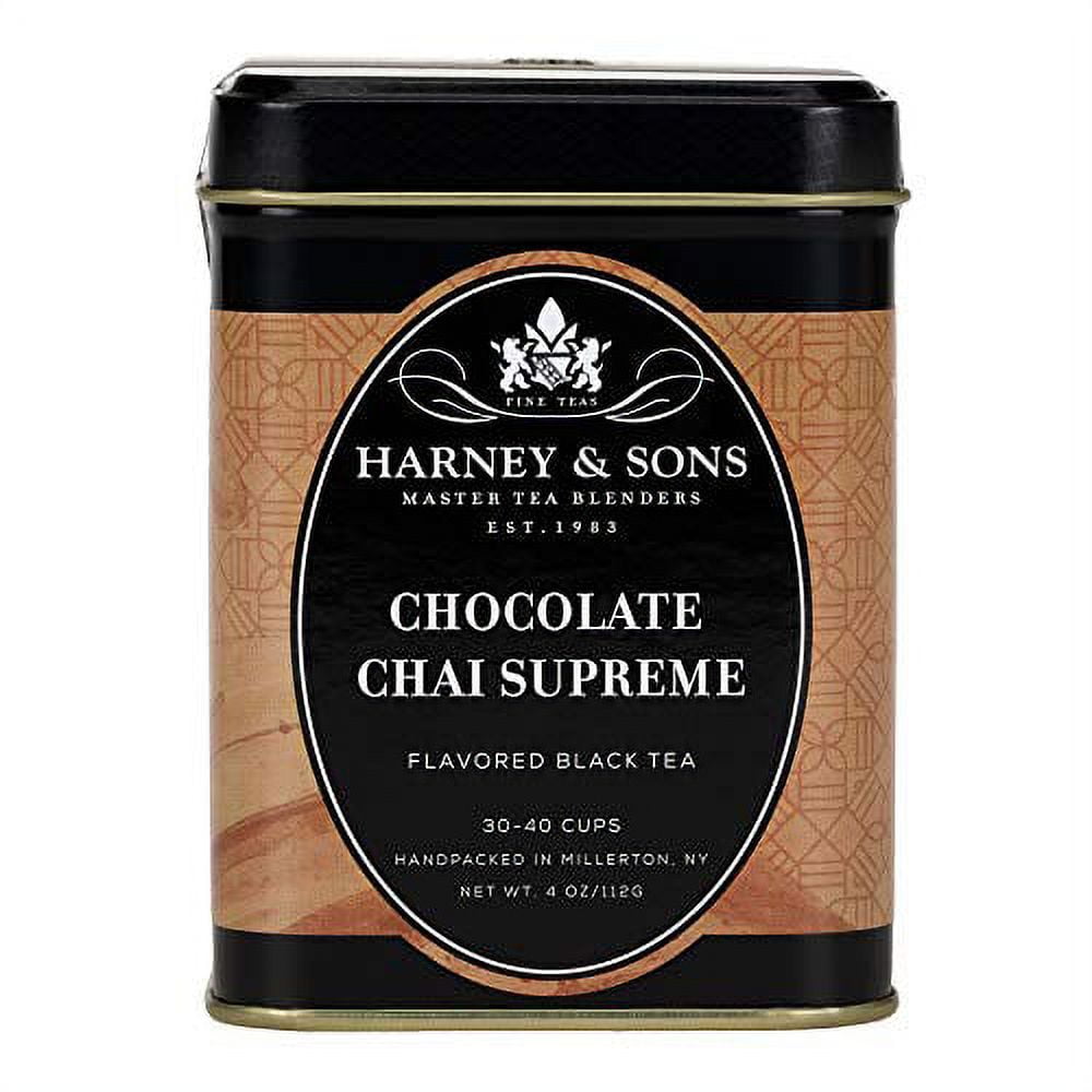 Harney & Sons Chocolate Supreme Loose Tea, Chai, 4 Oz