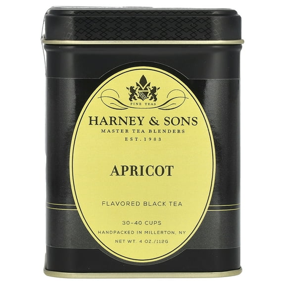 Harney & Sons Flavored Black Tea, Apricot, 4 oz (112 g)