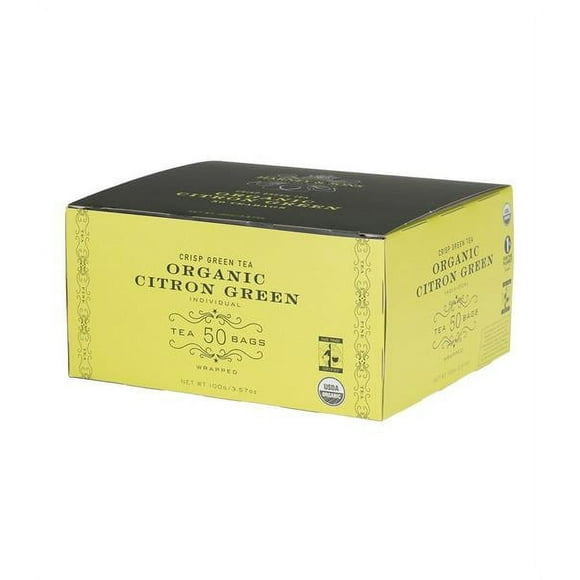 Harney & Sons, Organic Citron Green, Crisp Green Tea, 3.17 oz, 50 Count