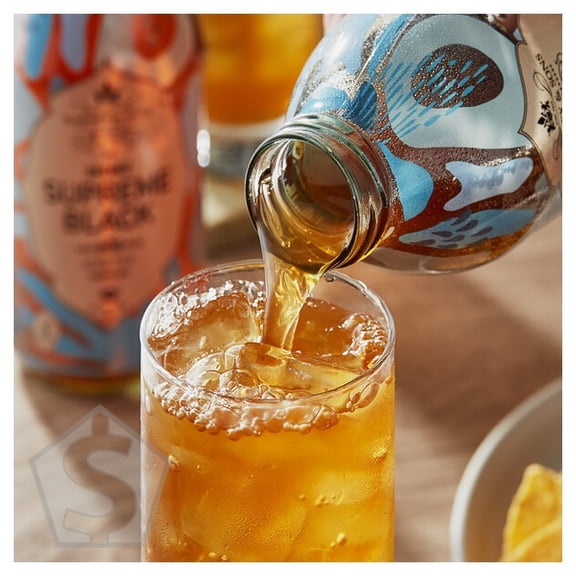 Harney & Sons Organic Supreme Black Unsweetened Iced Tea 16 fl. oz. - 12/Case