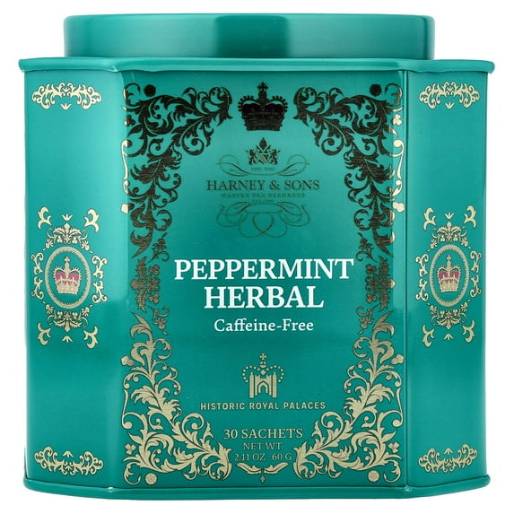 Harney & Sons Peppermint Herbal, Caffeine Free, 30 Sachets, 1.9 oz (54 g)
