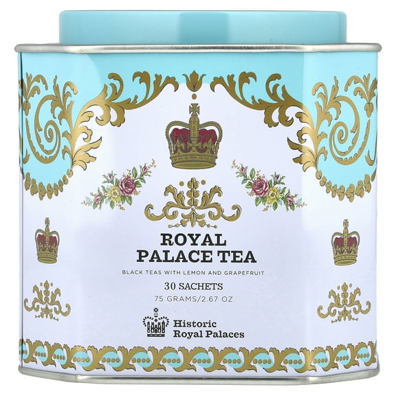 Harney & Sons Royal Palace Tea, Black Teas with Lemon and Grapefruit, 30 Sachets, 2.67 oz (75 g)