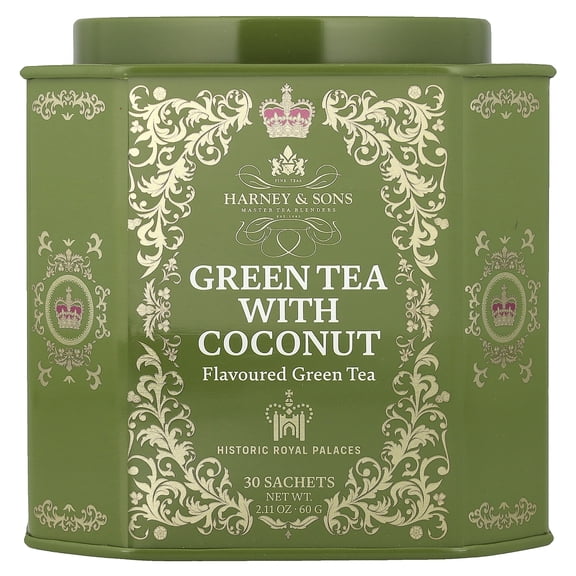 Harney and Sons Historic Royal Palaces Green Tea with Coconut 30 Sachets
