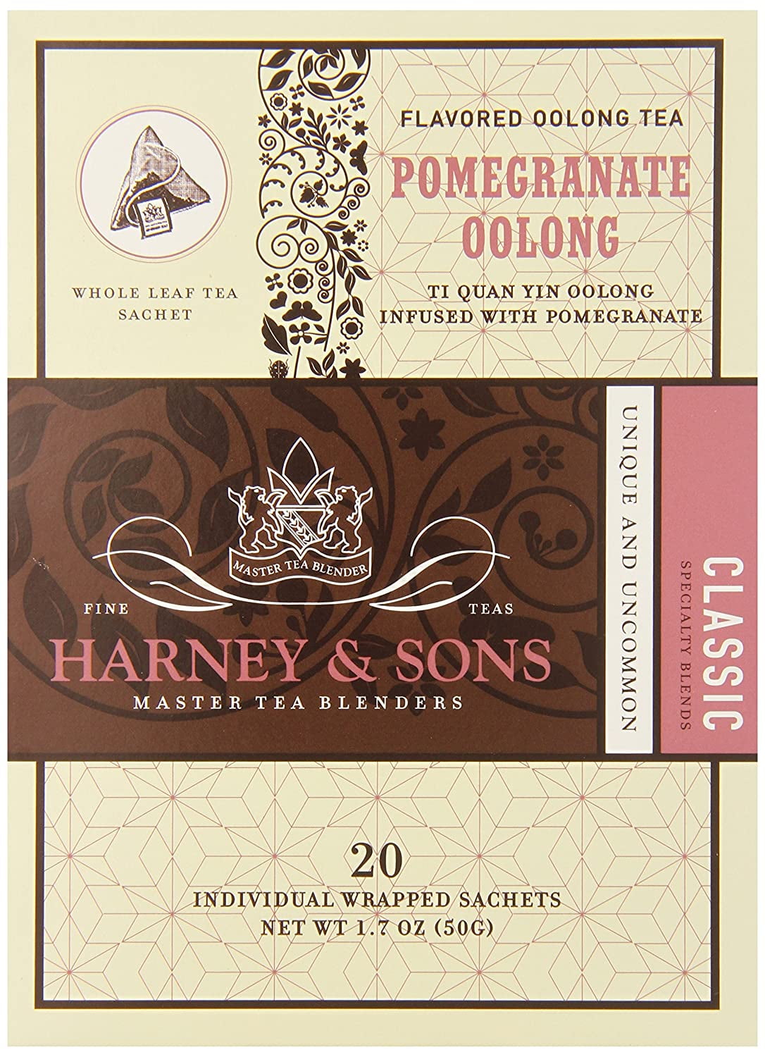 Harney and Sons Pomegranate Oolong Tea, 20 Count