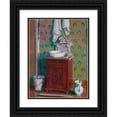 thumbnail image 1 of Harold Gilman 12x14 Black Ornate Wood Framed Double Matted Museum Art Print Titled: Interior with a Washstand (circa 1914), 1 of 5