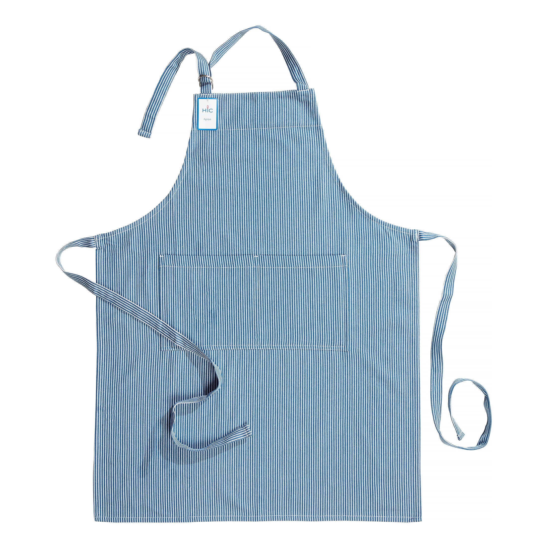 Harold Import Company Cotton Apron with D Ring, Railroad Stripe ...