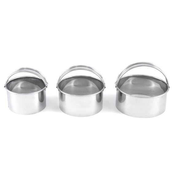 Mrs. Anderson's Baking Straight-Edge Biscuit Cutters, 3 Sizes, Round