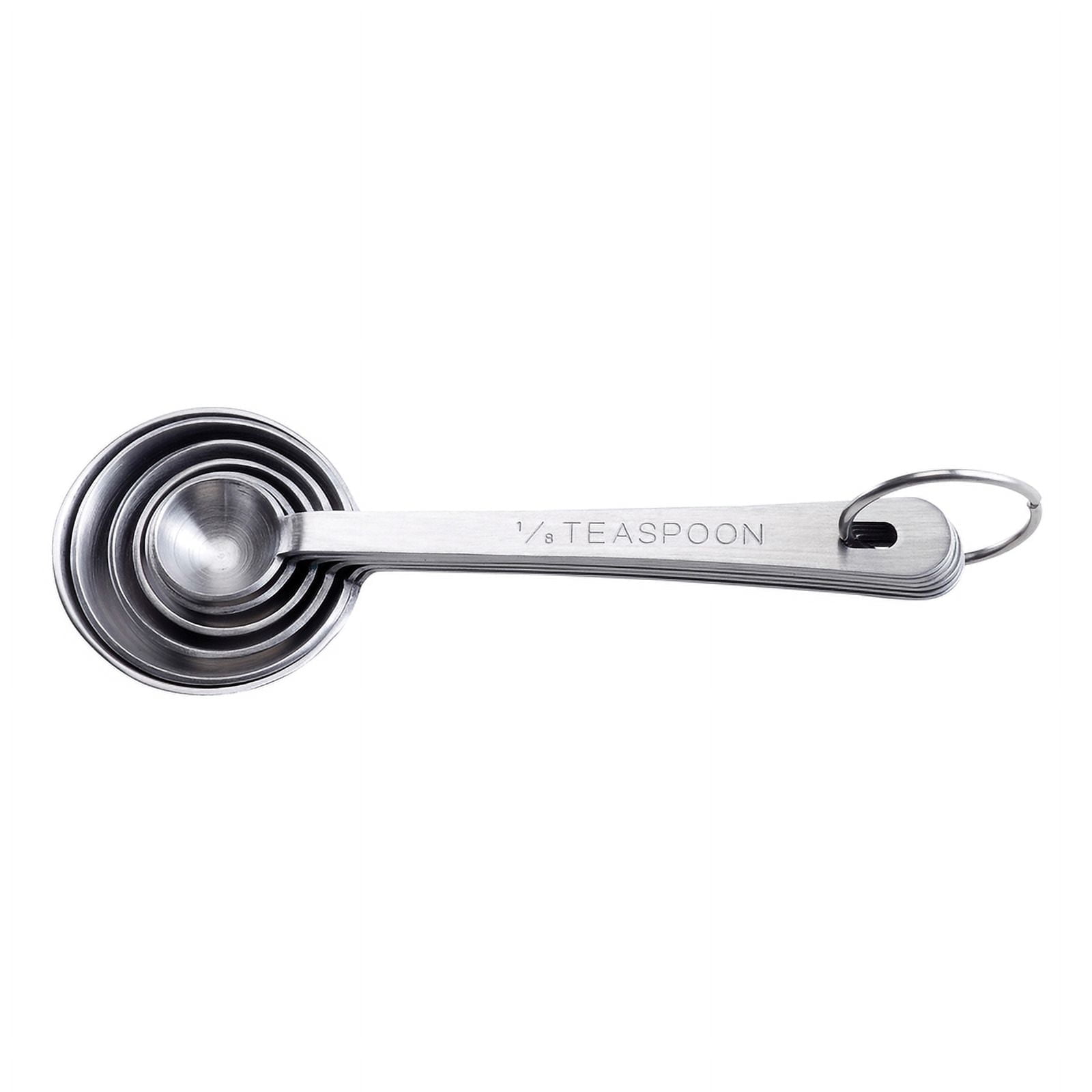 Harold Import 6-Piece Silver Stainless Steel Measuring Spoon Set