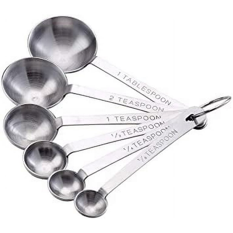 Harold Import Stainless Steel Measuring Spoons, 6-Piece Set