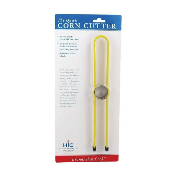 Harold Import 42241 42241 Yellow Stainless Steel Corn Cutter