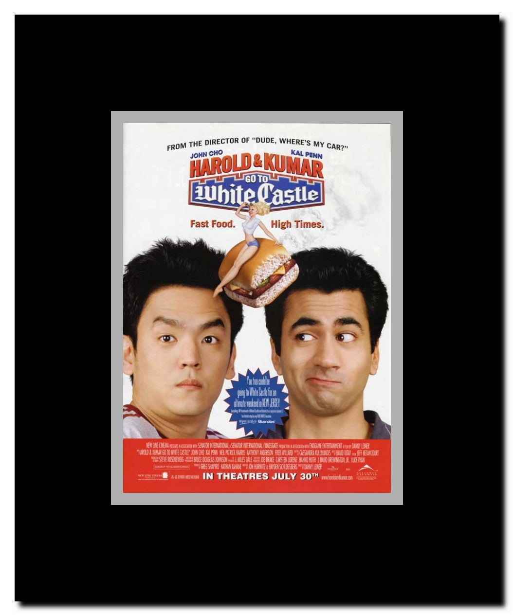 Harold & Kumar Go to White Castle Framed Movie Poster