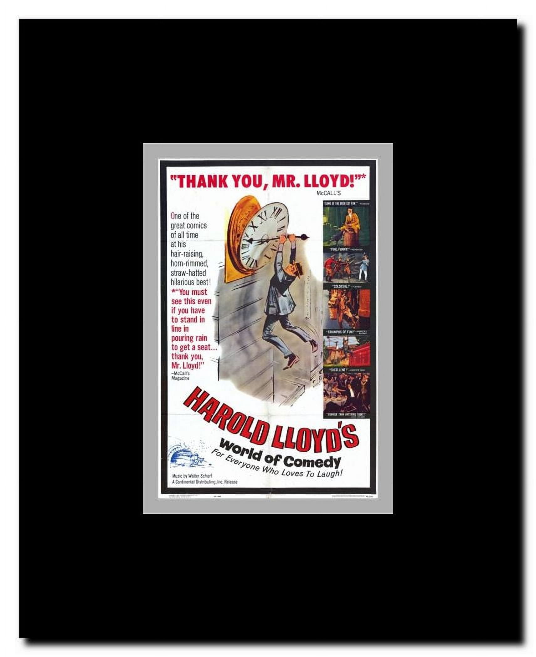 Harold Lloyd's World of Comedy Framed Movie Poster
