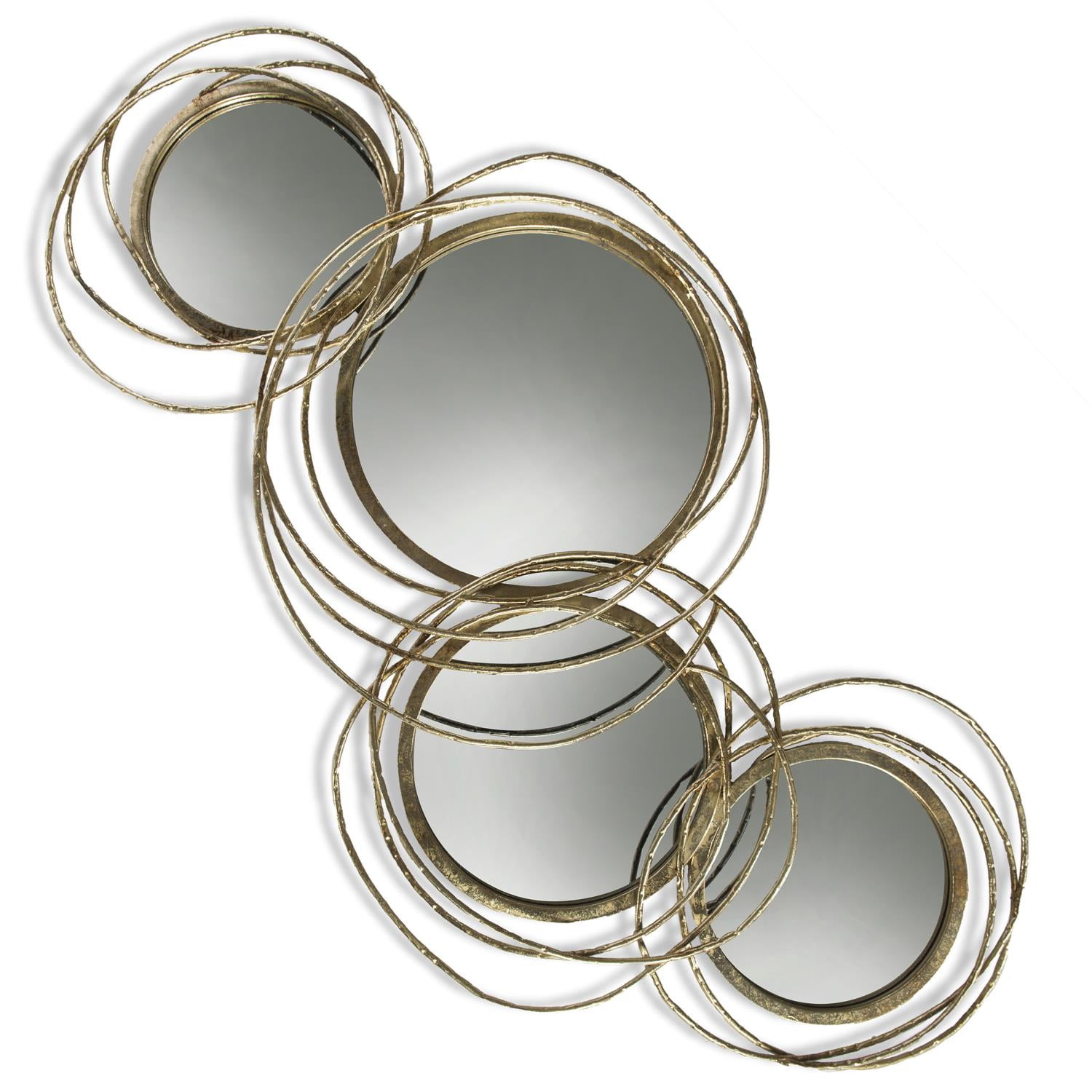 Harp And Finial Conway Mirror With Gold Metal Finish HFM12576DS