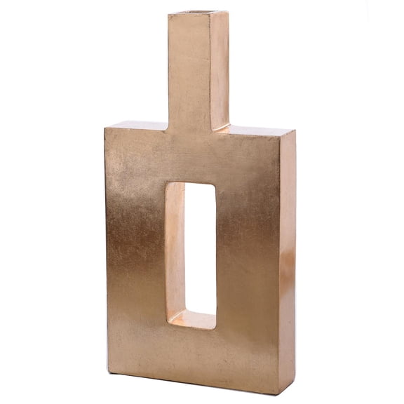 Harp And Finial Pont Resin Tall Vase With Gold Leaf Finish HFA15397DS