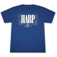 thumbnail image 1 of Harp Lager Guinness Men's 2-Sided Blue Graphic T-Shirt-Large, 1 of 4