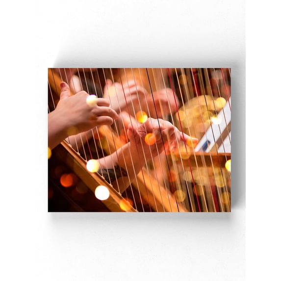 Harp Player Hands Wrapped Canvas -Image by Shutterstock,