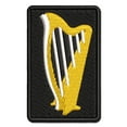 thumbnail image 1 of Harp String Instrument Applique Multi-Color Embroidered Iron-On Patch - 2.5 Inch Small, 1 of 5