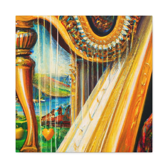 Harp in Post-Impressionism - Canvas