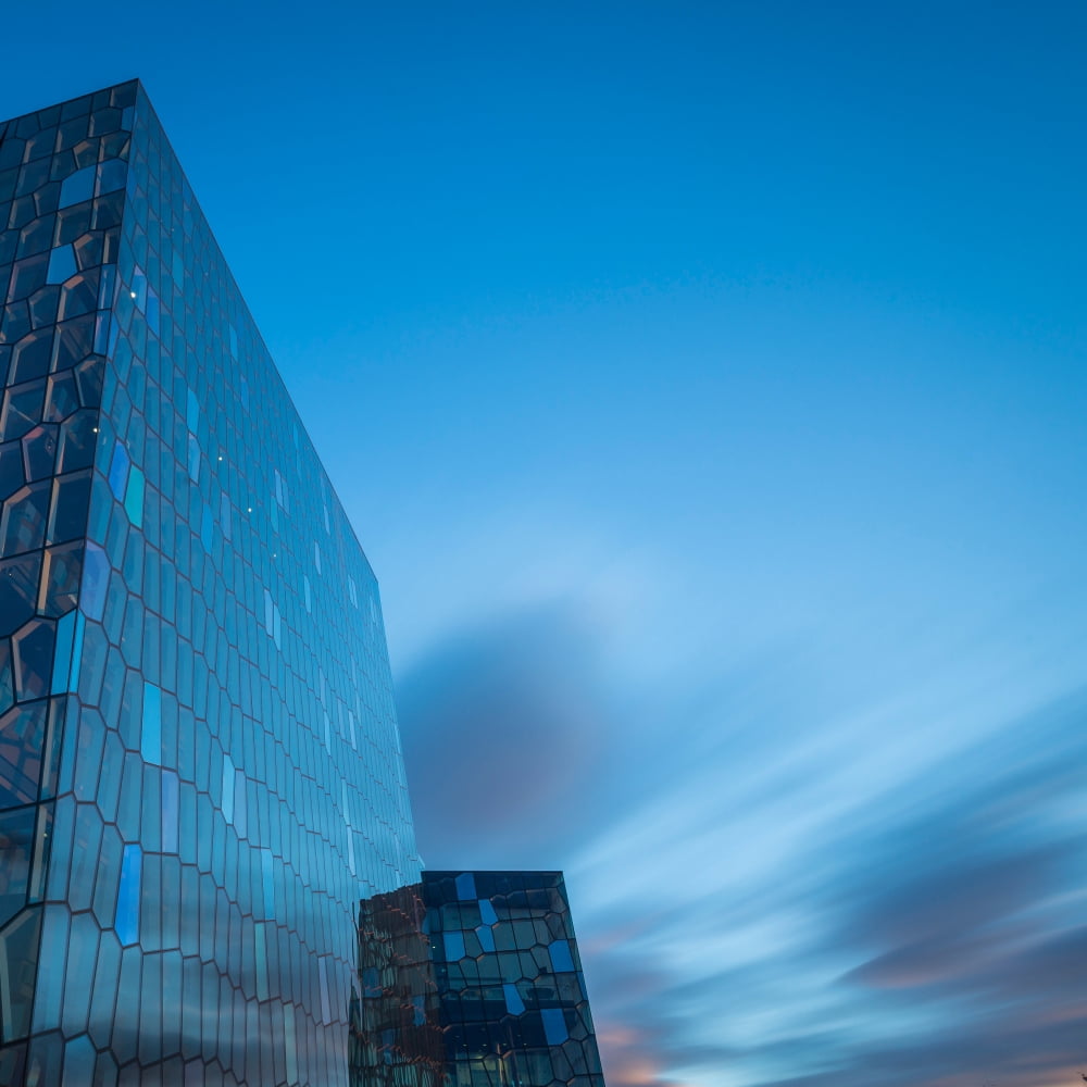 Harpa Concert and Convention Center Reykjavik Iceland Canvas Art - Panoramic Images (24 x 24)