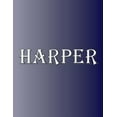 thumbnail image 1 of Harper: 100 Pages 8.5" X 11" Personalized Name on Notebook College Ruled Line Paper, (Paperback), 1 of 1