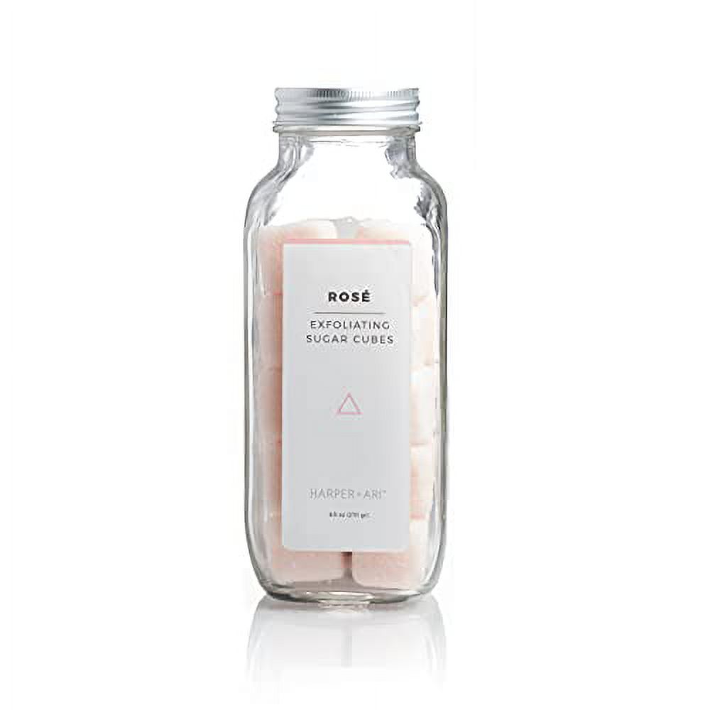 Harper + Ari Sugar Scrub Cubes (Rosé, 18 Cubes/16oz), Exfoliating Body