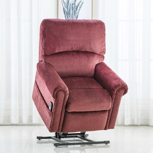 Harper Bright Design High Quality Foam Electric Power Lift Recliner Lifting Chair for the Elderly Red