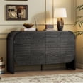 thumbnail image 1 of Harper & Bright Designs Arched Buffet Cabinet with Doors, Wood Sideboard Cabinet with Storage and Adjustable Shelves for Living Room, Kitchen, Black, 1 of 18