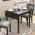 thumbnail image 1 of Harper & Bright Designs Extendable Dining Table for 4, Vintage Rectangle Kitchen Table, Wood Folding Dining Desk for Small Space, Espresso, 1 of 14