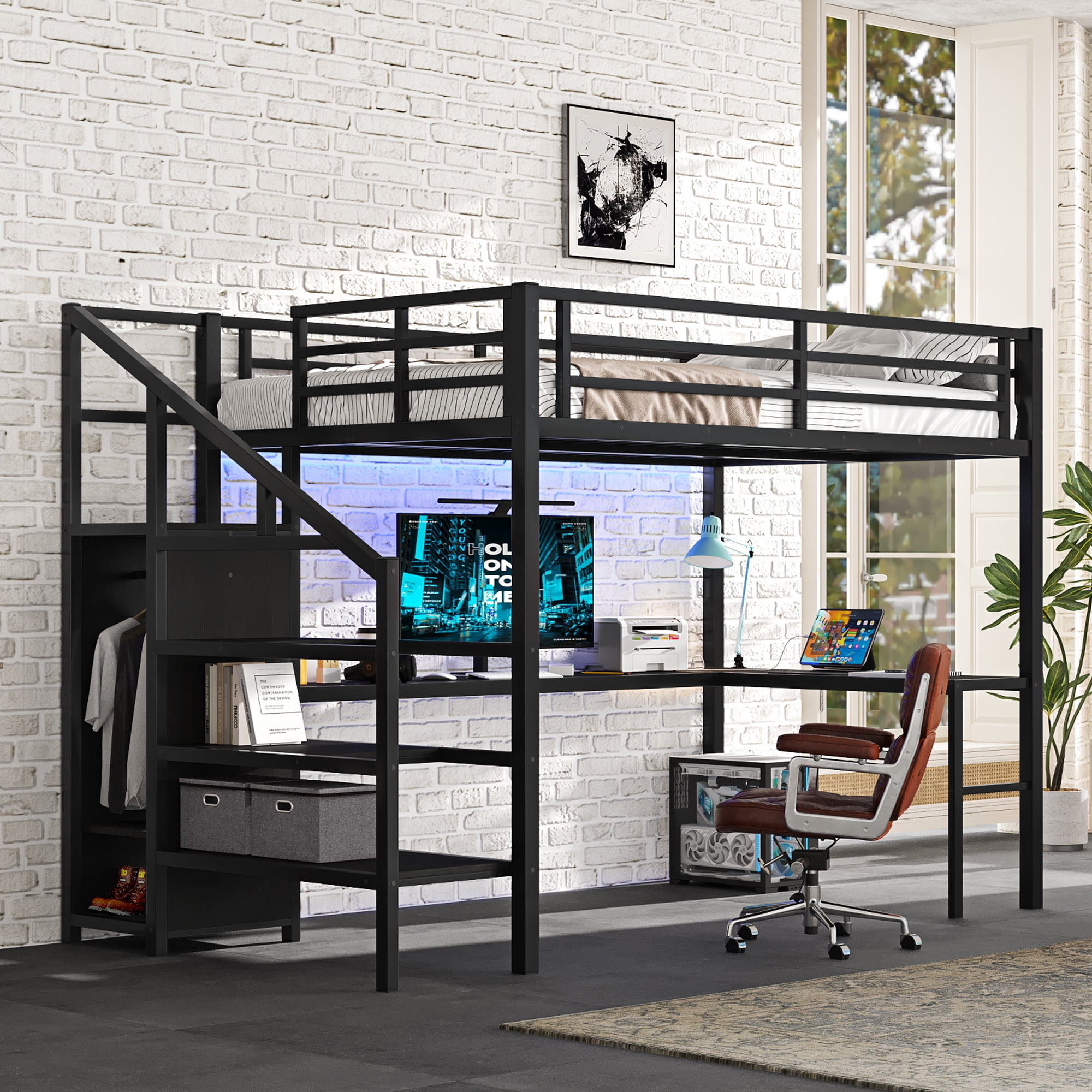 Full Metal Loft Bed