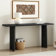 thumbnail image 1 of Harper & Bright Designs Minimalist Wood Console Table with Geometric Legs f for Living Room and Entryway , Black, 1 of 9