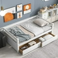 Harper & Bright Designs Twin Daybed with Storage Drawers, Woooden Twin