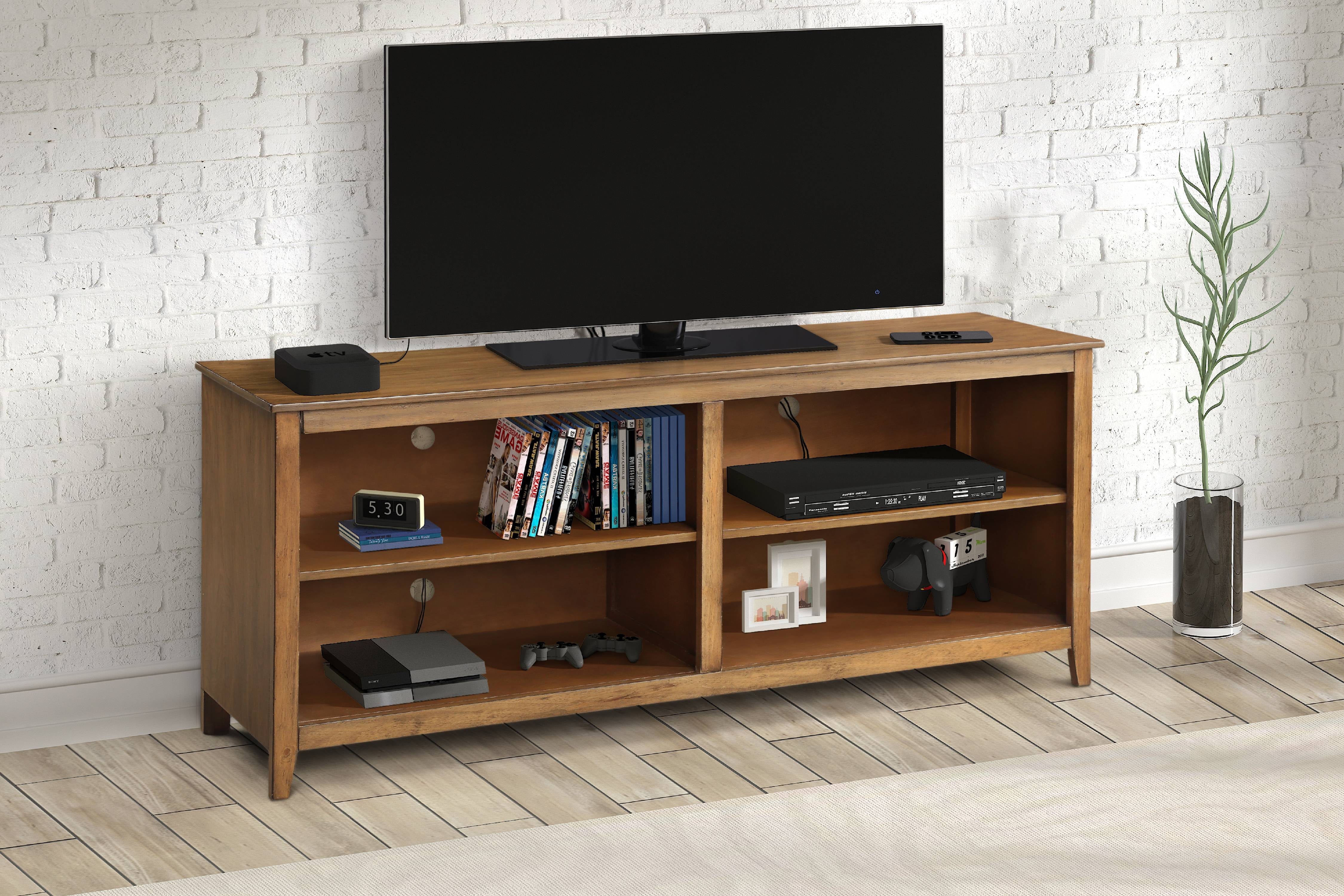 Harper & Bright Designs Wood TV Stand with Storage for TV up to 60