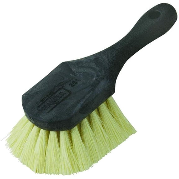 Jensen Home Multi-Purpose Scrub Brush - Medium Synthetic Bristle - 8.5 in, Black