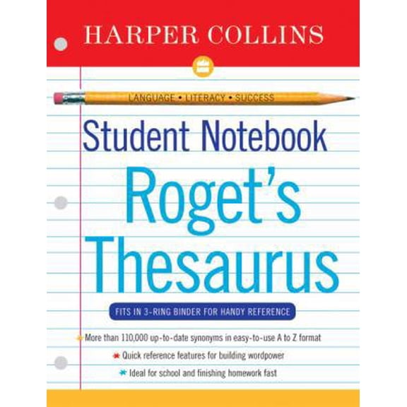 Pre-Owned HarperCollins Student Notebook A-Z Thesaurus (Paperback) 0060595477 9780060595470